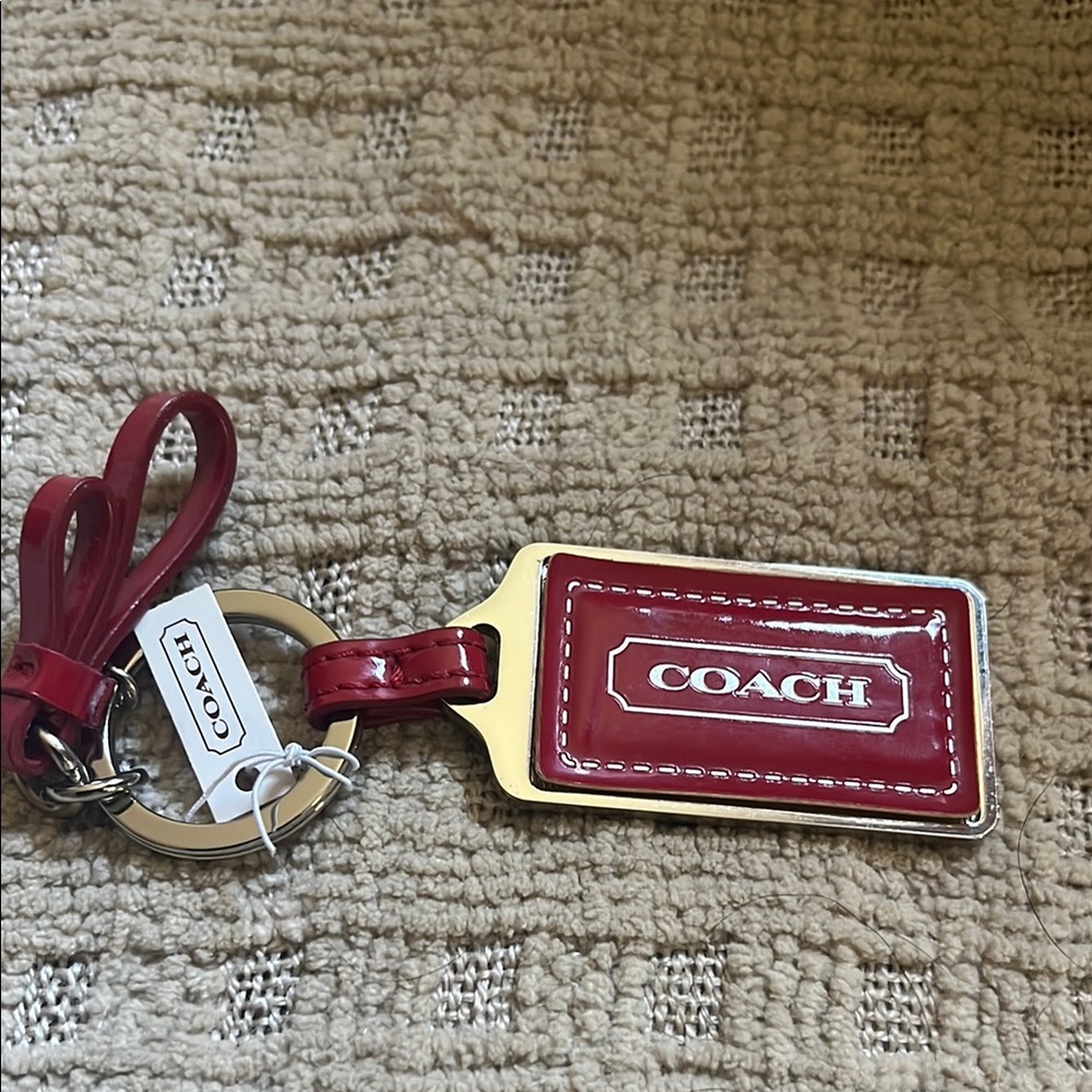 Coach Red Key chain Holder